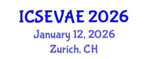 International Conference on Structural Engineering, Vibration and Aerospace Engineering (ICSEVAE) January 12, 2026 - Zurich, Switzerland