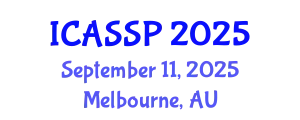 International Conference on Acoustics, Speech and Signal Processing (ICASSP) September 11, 2025 - Melbourne, Australia