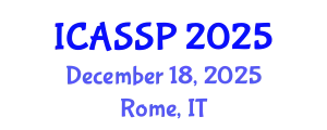 International Conference on Acoustics, Speech and Signal Processing (ICASSP) December 18, 2025 - Rome, Italy