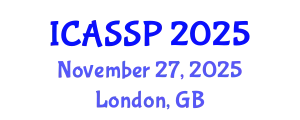 International Conference on Acoustics, Speech and Signal Processing (ICASSP) November 27, 2025 - London, United Kingdom