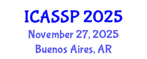 International Conference on Acoustics, Speech and Signal Processing (ICASSP) November 27, 2025 - Buenos Aires, Argentina