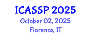 International Conference on Acoustics, Speech and Signal Processing (ICASSP) October 02, 2025 - Florence, Italy
