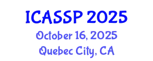 International Conference on Acoustics, Speech and Signal Processing (ICASSP) October 16, 2025 - Quebec City, Canada