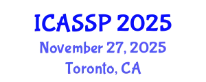 International Conference on Acoustics, Speech and Signal Processing (ICASSP) November 27, 2025 - Toronto, Canada