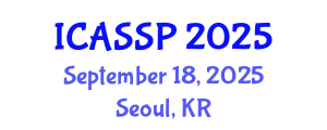 International Conference on Acoustics, Speech and Signal Processing (ICASSP) September 18, 2025 - Seoul, Republic of Korea