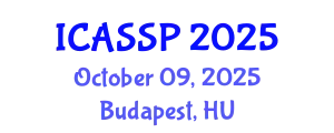 International Conference on Acoustics, Speech and Signal Processing (ICASSP) October 09, 2025 - Budapest, Hungary