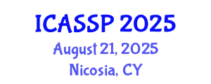 International Conference on Acoustics, Speech and Signal Processing (ICASSP) August 21, 2025 - Nicosia, Cyprus