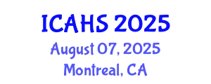 International Conference on Arts, Humanities and Sustainability (ICAHS) August 07, 2025 - Montreal, Canada