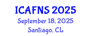 International Conference on Agrobiotechnology, Food and Nutritional Science (ICAFNS) September 18, 2025 - Santiago, Chile