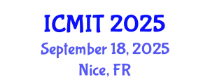International Conference on Mathematics and Information Technology (ICMIT) September 18, 2025 - Nice, France