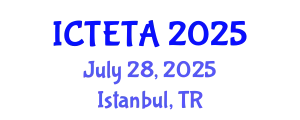 International Conference on Thermal Engineering Theory and Applications (ICTETA) July 28, 2025 - Istanbul, Turkey