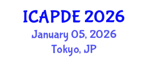 International Conference on Analysis and Partial Differential Equations (ICAPDE) January 05, 2026 - Tokyo, Japan