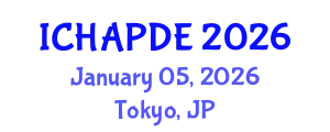International Conference on Harmonic Analysis and Partial Differential Equations (ICHAPDE) January 05, 2026 - Tokyo, Japan