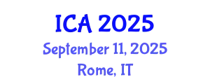 International Conference on Autism (ICA) September 11, 2025 - Rome, Italy