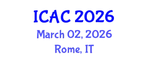 International Conference on Analytical Chemistry (ICAC) March 02, 2026 - Rome, Italy