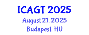 International Conference on Algorithmic Game Theory (ICAGT) August 21, 2025 - Budapest, Hungary