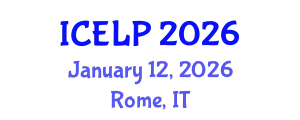 International Conference on Environmental Law and Policy (ICELP) January 12, 2026 - Rome, Italy