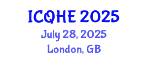 International Conference on Quality in Higher Education (ICQHE) July 28, 2025 - London, United Kingdom