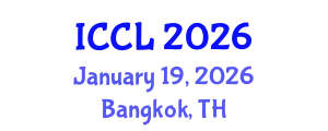 International Conference on Comparative Literature (ICCL) January 19, 2026 - Bangkok, Thailand