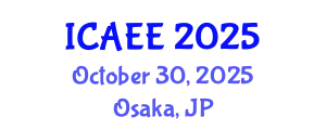 International Conference on Agriculture, Ecosystems and Environment (ICAEE) October 30, 2025 - Osaka, Japan