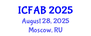 International Conference on Foot and Ankle Biomechanics (ICFAB) August 28, 2025 - Moscow, Russia