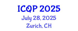 International Conference on Quantum Photonics (ICQP) July 28, 2025 - Zurich, Switzerland