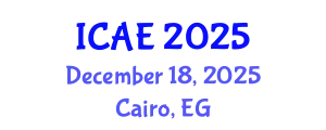 International Conference on Agricultural Economics (ICAE) December 18, 2025 - Cairo, Egypt