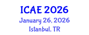 International Conference on Agricultural Economics (ICAE) January 26, 2026 - Istanbul, Turkey