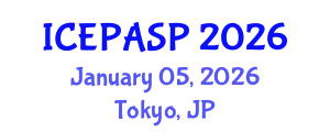 International Conference on Applied Social and Educational Psychology (ICEPASP) January 05, 2026 - Tokyo, Japan