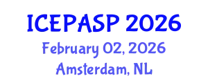 International Conference on Applied Social and Educational Psychology (ICEPASP) February 02, 2026 - Amsterdam, Netherlands