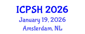 International Conference on Psychology and Social Harmony (ICPSH) January 19, 2026 - Amsterdam, Netherlands