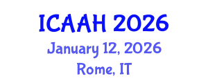 International Conference on Aquatic Animal Health (ICAAH) January 12, 2026 - Rome, Italy