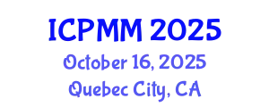 International Conference on Pain Medicine and Management (ICPMM) October 16, 2025 - Quebec City, Canada
