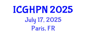 International Conference on Gastroenterology, Hepatology and Pediatric Nutrition (ICGHPN) July 17, 2025 - Paris, France