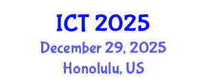 International Conference on Tuberculosis (ICT) December 29, 2025 - Honolulu, United States