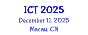 International Conference on Tuberculosis (ICT) December 11, 2025 - Macau, China