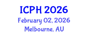 International Conference on Public Health (ICPH) February 02, 2026 - Melbourne, Australia