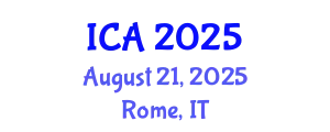 International Conference on Anaesthesia (ICA) August 21, 2025 - Rome, Italy