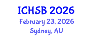 International Conference on Health, Sport and Bioscience (ICHSB) February 23, 2026 - Sydney, Australia