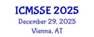 International Conference on Medicine and Science in Sports and Exercise (ICMSSE) December 29, 2025 - Vienna, Austria