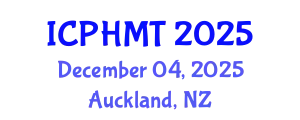 International Conference on Public Health and Medical Technology (ICPHMT) December 04, 2025 - Auckland, New Zealand