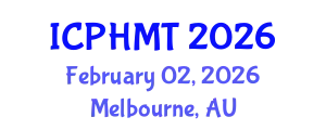 International Conference on Public Health and Medical Technology (ICPHMT) February 02, 2026 - Melbourne, Australia