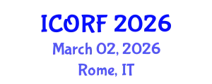 International Conference on Operations Research and Fuzziology (ICORF) March 02, 2026 - Rome, Italy