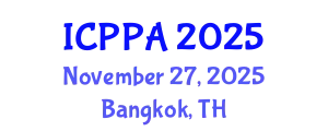 International Conference on Plasma Physics and Applications (ICPPA) November 27, 2025 - Bangkok, Thailand