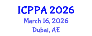 International Conference on Plasma Physics and Applications (ICPPA) March 16, 2026 - Dubai, United Arab Emirates