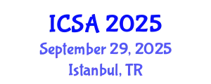 International Conference on Statistics and Applications (ICSA) September 29, 2025 - Istanbul, Turkey