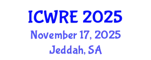 International Conference on Water Resources Engineering (ICWRE) November 17, 2025 - Jeddah, Saudi Arabia