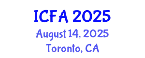 International Conference on Fisheries and Aquaculture (ICFA) August 14, 2025 - Toronto, Canada