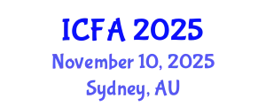 International Conference on Fisheries and Aquaculture (ICFA) November 10, 2025 - Sydney, Australia