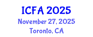 International Conference on Fisheries and Aquaculture (ICFA) November 27, 2025 - Toronto, Canada
